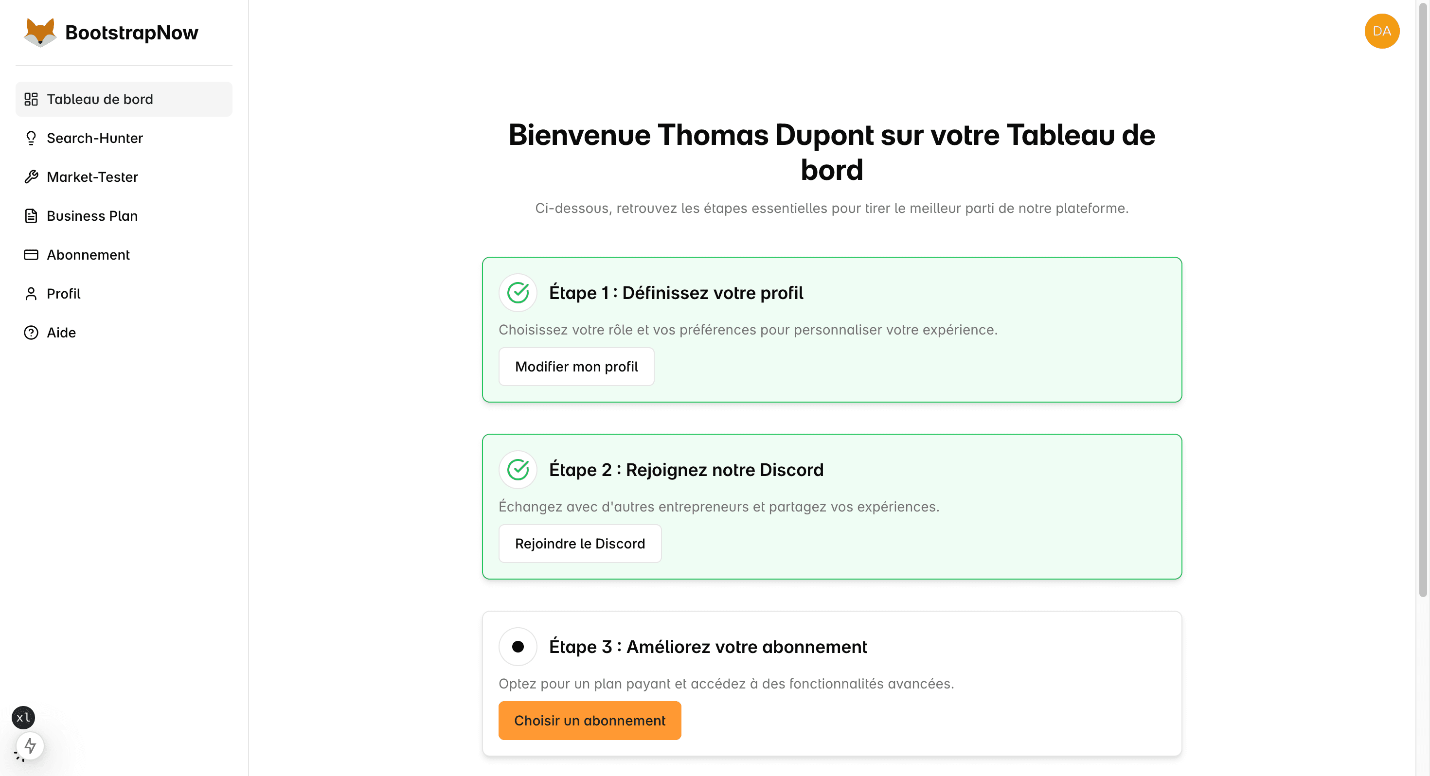 Rejoignez l'écosystème BootstrapNow